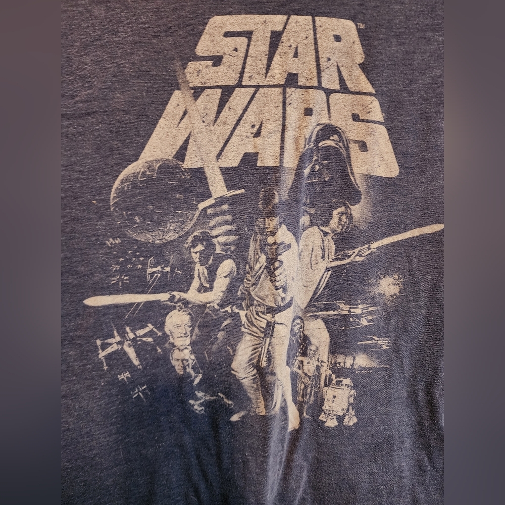 Preowned Star Wars T-shirt blue size L - Picture 2 of 3